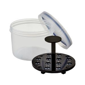12 HOLE CORAL FRAG TRAVELER WITH PLUG LOCKING SYSTEM - FIJI CUBE