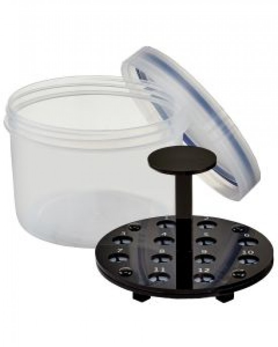 12 HOLE CORAL FRAG TRAVELER WITH PLUG LOCKING SYSTEM - FIJI CUBE