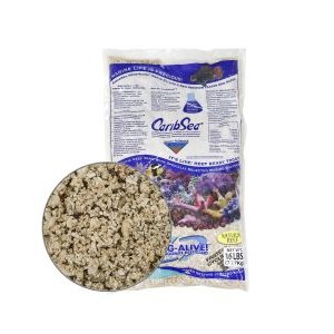 16 LB NATURAL REEF ARAG-ALIVE! LIVE REEF SAND - CARIBSEA