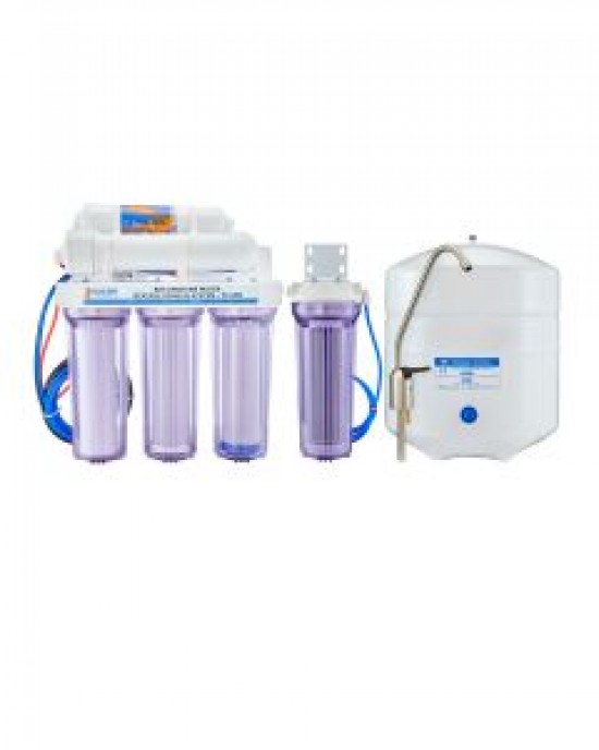 6 STAGE 75GPD DRINKING REEF RO/DI SYSTEM WITH BRUSHED NICKEL FAUCET - BULK REEF SUPPLY