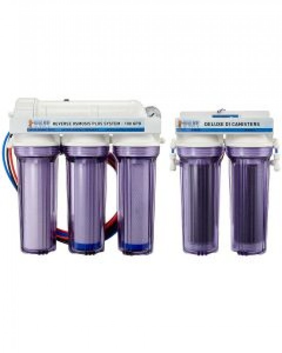 6 STAGE DELUXE PLUS 100 GPD RO/DI SYSTEM - BULK REEF SUPPLY