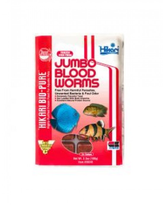 BIO-PURE FROZEN JUMBO BLOOD WORMS - HIKARI