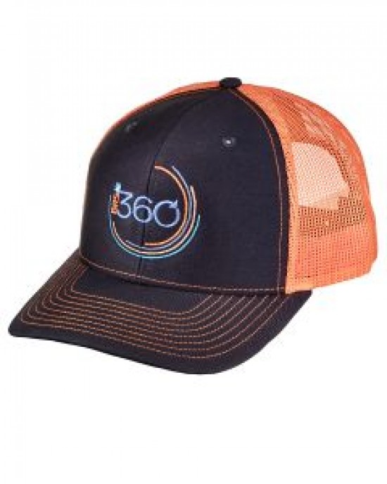 BRS 360 HAT - NAVY/ORANGE - BULK REEF SUPPLY