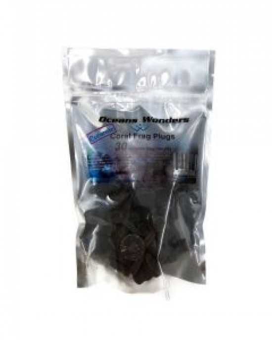 HAWAIIAN BLACK CERAMIC CORAL FRAG PLUGS - OCEANS WONDERS