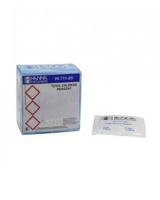 HI711-25 TOTAL CHLORINE REAGENTS - MARINE FRESH WATER