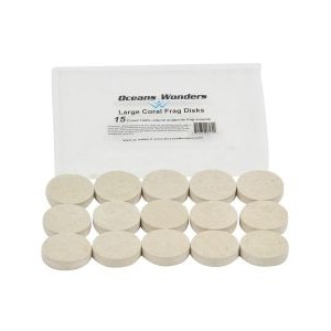 LARGE CORAL FRAG DISKS - 15 PACK - OCEANS WONDERS