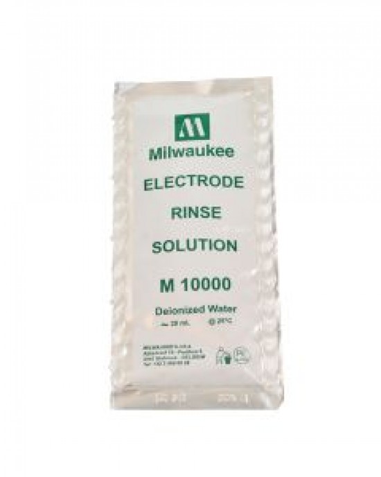 MILWAUKEE INSTRUMENTS ELECTRODE RINSE SOLUTION, SINGLE USE PACKETS