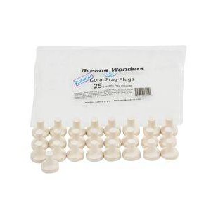 OCEANS WONDERS CERAMIC CORAL FRAG PLUGS - 25 PACK