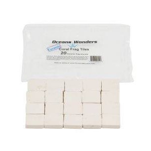 OCEANS WONDERS CERAMIC CORAL FRAG TILES - 20 PACK