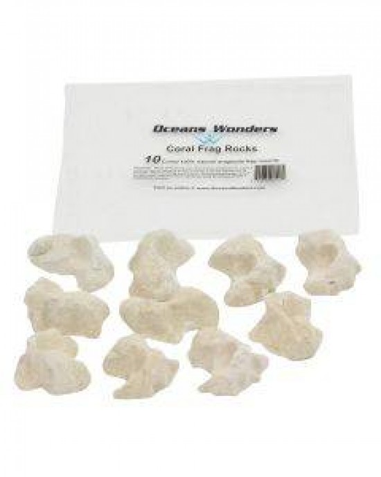OCEANS WONDERS CORAL FRAG ROCKS - 10 PACK