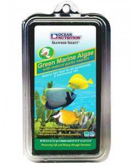SEAWEED SELECTS - GREEN MARINE ALGAE WITH NATURAL GARLIC EXTRACT - 4 SHEETS - OCEAN NUTRITION
