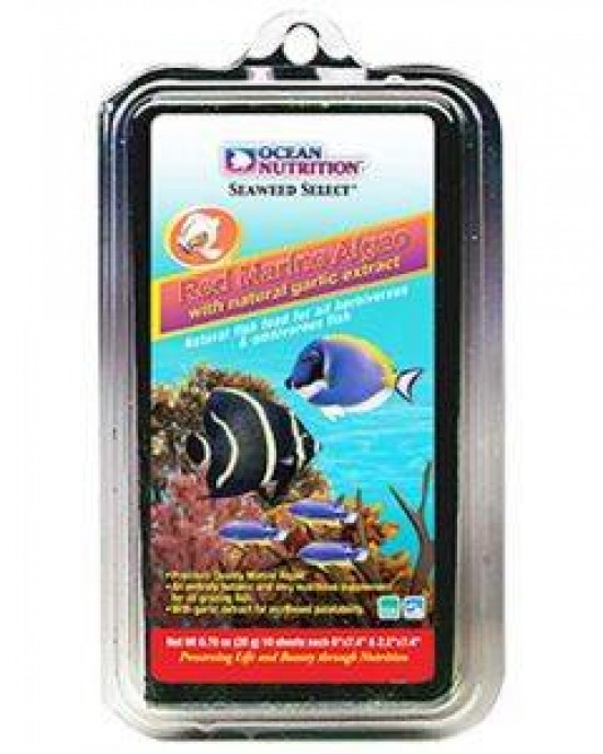 SEAWEED SELECT RED MARINE ALGAE WITH NATURAL GARLIC EXTRACT - 10 SHEETS - OCEAN NUTRITION