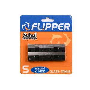 STAINLESS STEEL REPLACEMENT BLADES FOR GLASS TANKS (2 PACK) - FLIPPER