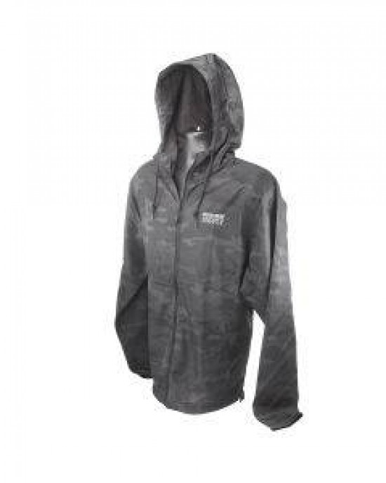 ZIP-UP BLACK CAMO WINDBREAKER JACKET - BULK REEF SUPPLY